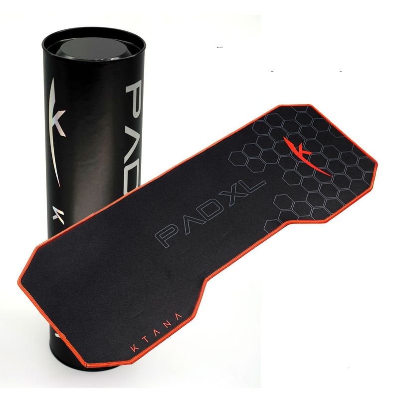Mouse Pad Gamer Profesional XL Negro-Rojo Ktana-0