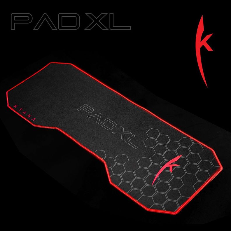 Mouse Pad Gamer Profesional XL Negro-Rojo Ktana-2