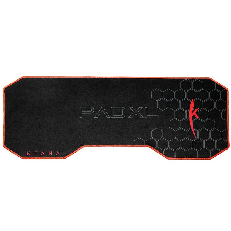 Mouse Pad Gamer Profesional XL Negro-Rojo Ktana-4