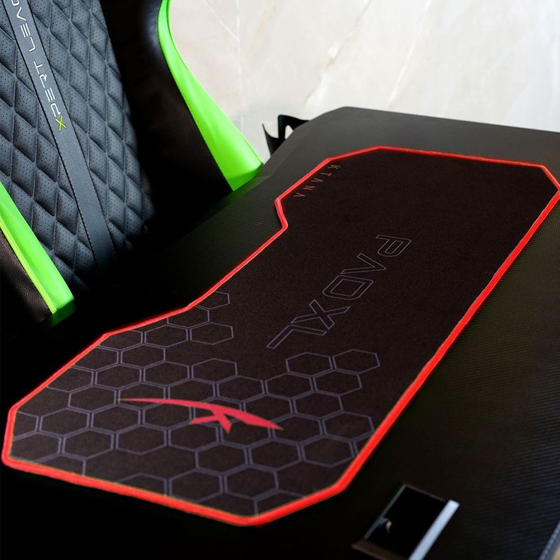 Mouse Pad Gamer Profesional XL Negro-Rojo Ktana-1