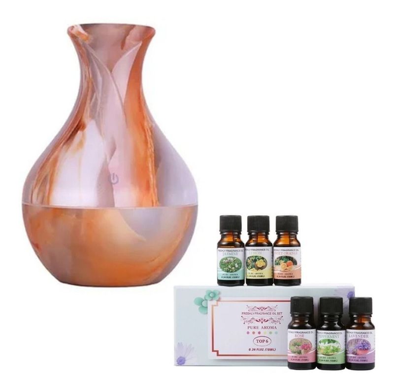 Humidificador Difusor De Aroma + 6 Esencias 10ml-0