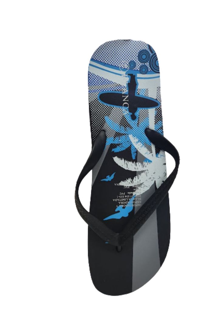 Sandalia Hawaiana Hombre Azul-1