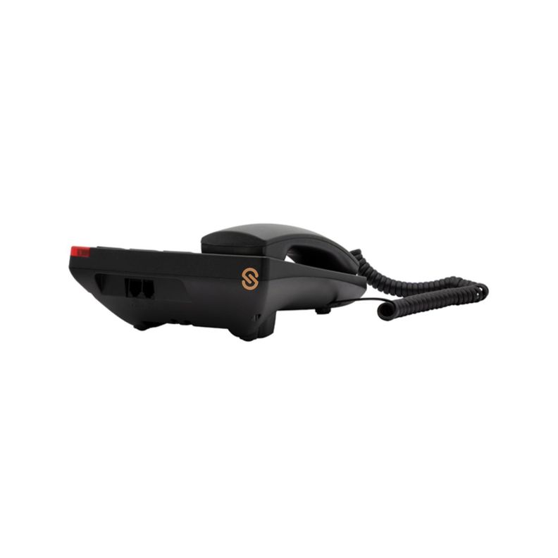 Teléfono Fijo Con Números Grandes Negro - Shopyclick-2