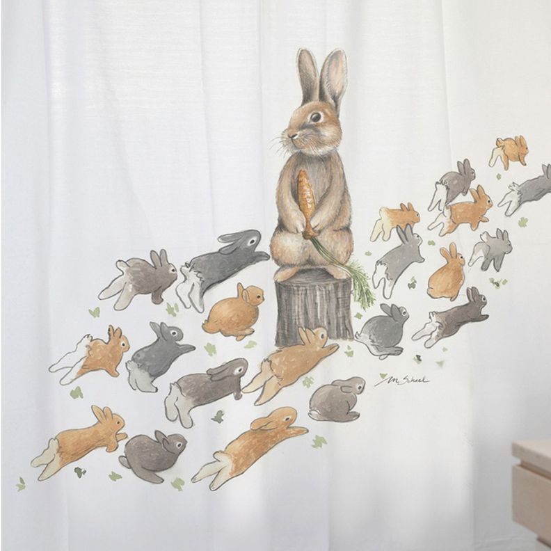 CORTINA DE BAÑO ALGODÓN PEDRO RABBIT-1