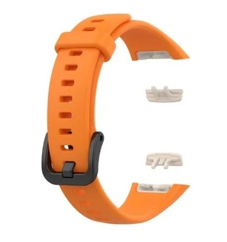 	 Correa Compatible Con Huawei Honor Band 6 Naranja-0
