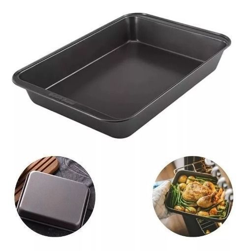Bandeja Fuente Asadera Teflón 42x28 Cm Cocina-2