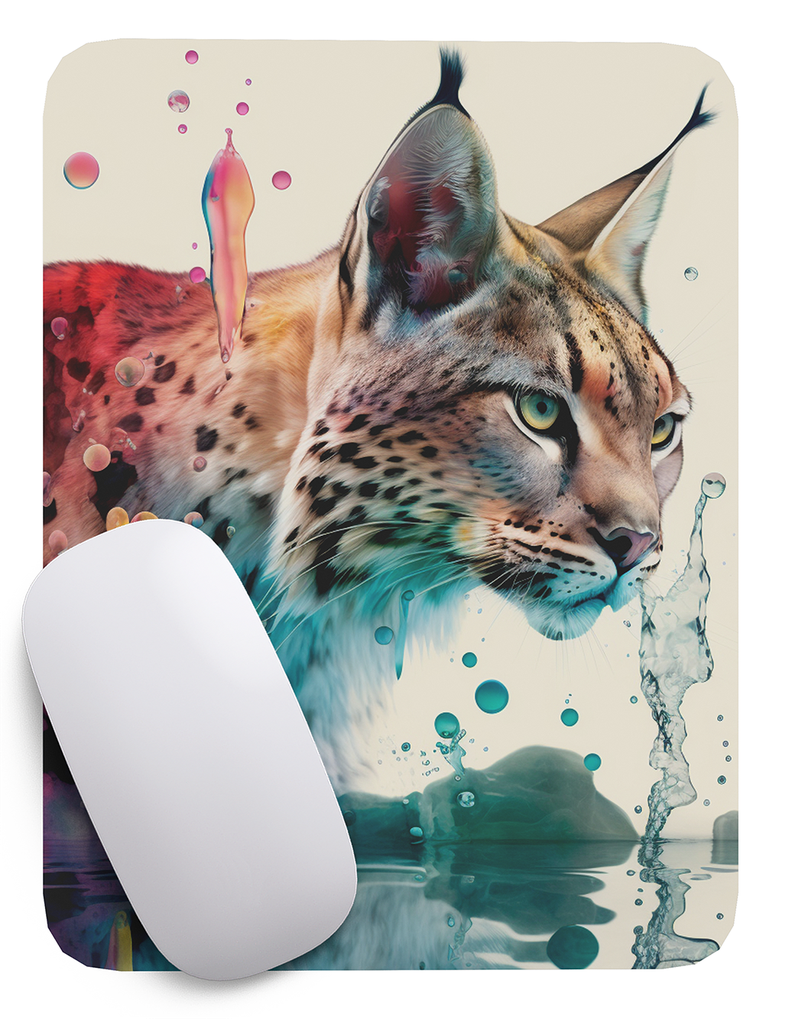 Mouse Pad Lince Arte de animales - 17cm X 21cm D44-1