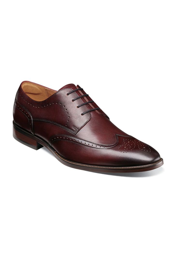 Zapato Sorrento Wingtip Oxford Burdeo