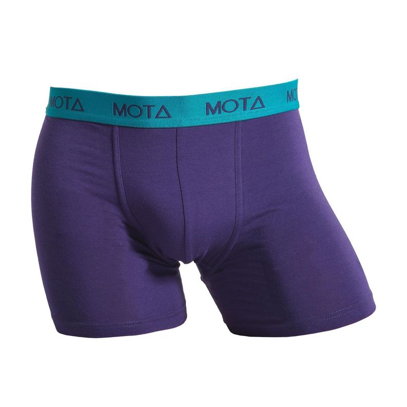 BOXER MEDIO ALGODON MOTA MORADO-0