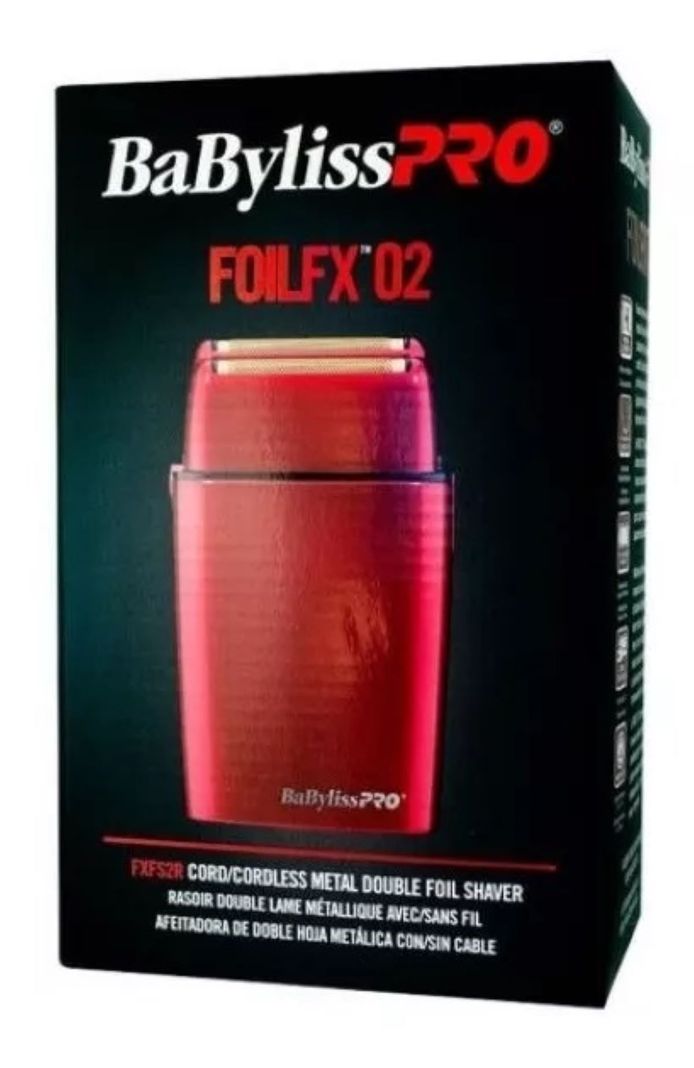 Máquina Afeitadora Babyliss Pro Foil Fx02 Rojo-1