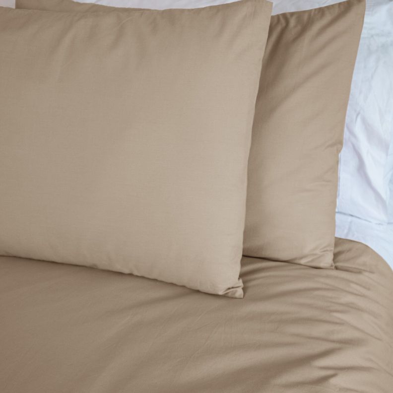 Cubreplumón Karsten Liss 2 plazas Beige 180 hilos-1