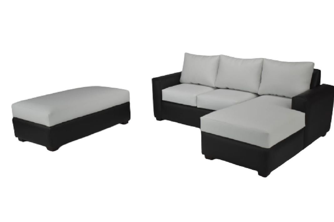 Sofá Seccional 3 Cuerpos + pouf-4