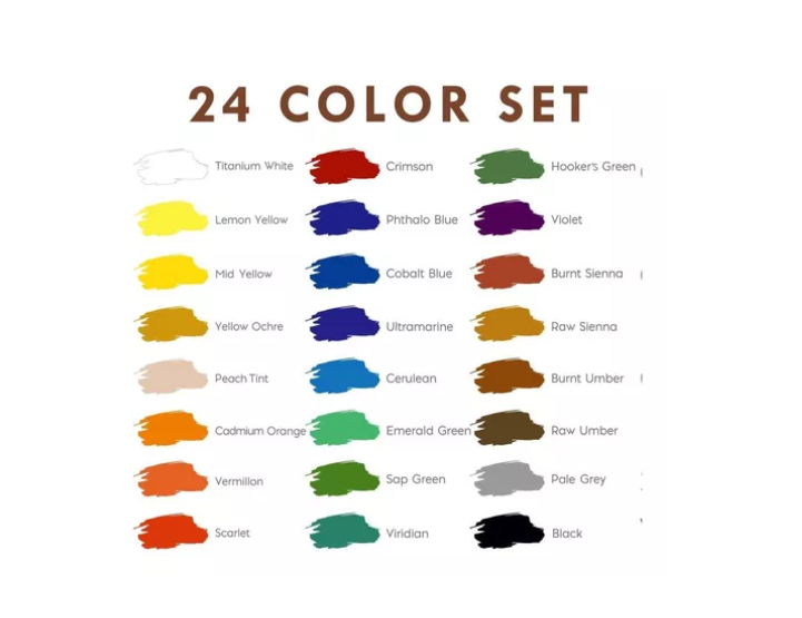 Kit 40pcs Lienzo Pintura Acrilica Bastidor Espatulas Pincel-5