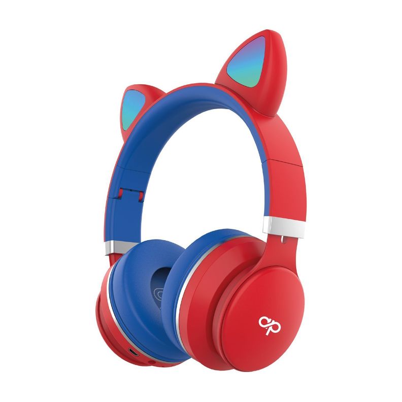 Audífonos de Gato Bluetooth AUX Micro Sd LED Rojo Audiopro-0