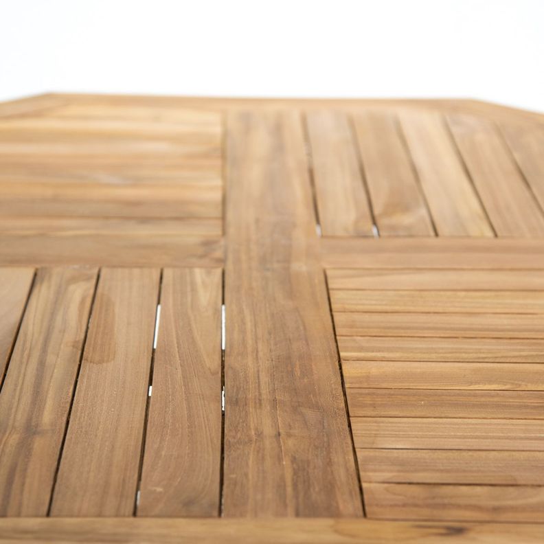 Mesa Plegable Madera De Teca 76x130x120cm-2