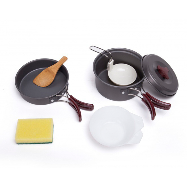 Kit De Ollas Para Camping Portatil-0