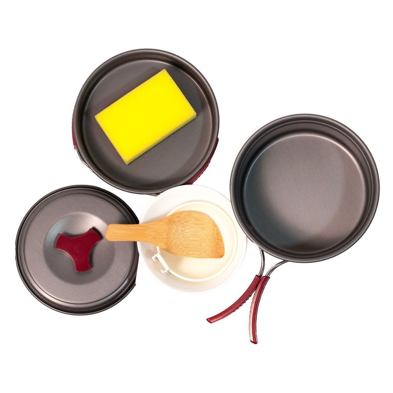 Kit De Ollas Para Camping Portatil-1