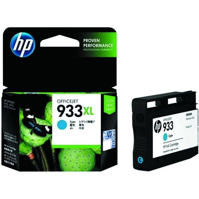 Cartucho de Tinta HP 933XL CN05AL Color Cyan-0
