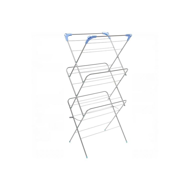Tendedero Colgador de Ropa Triple Vertical Fácil de Transportar-0
