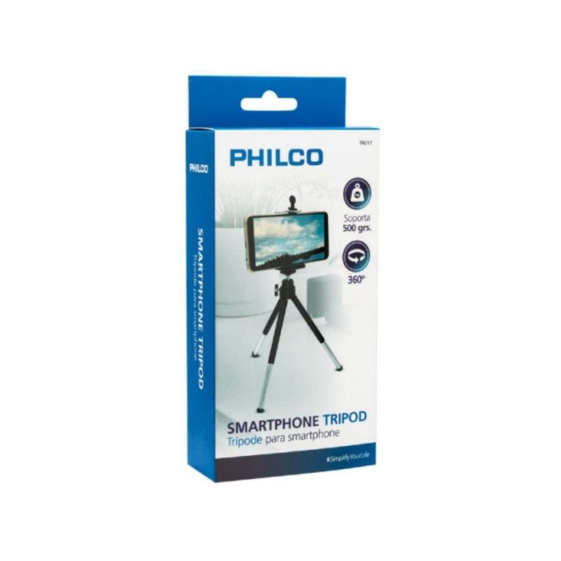 Tripode Metalico Regulable 7,5" Para Telefono Celular Philco-1