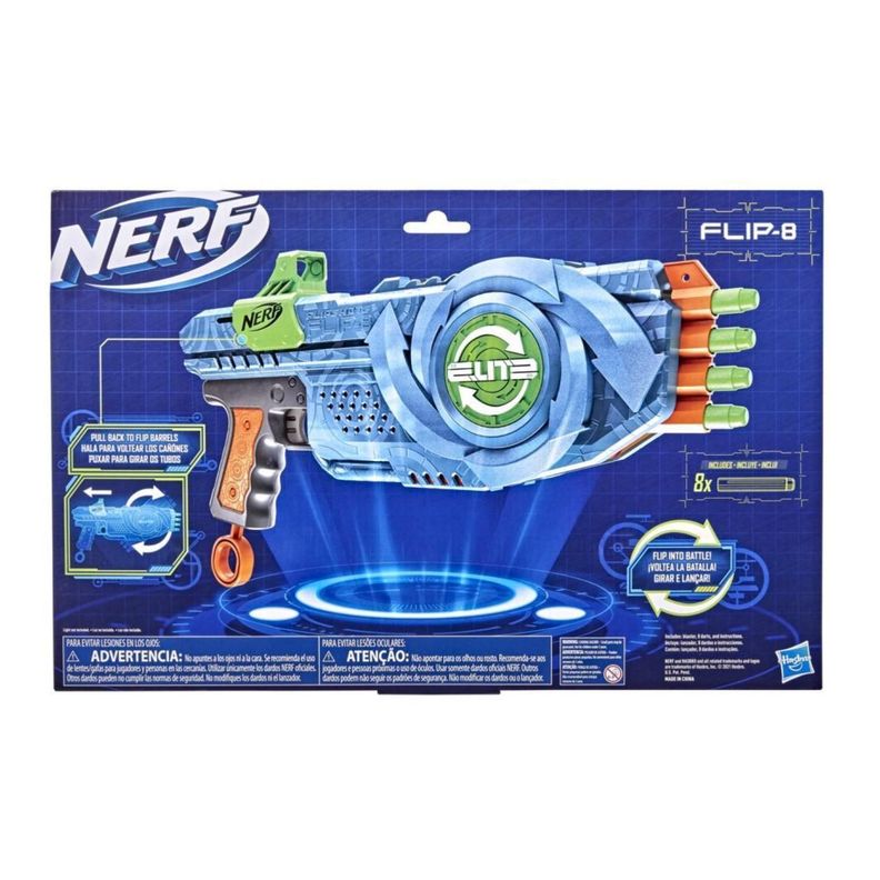 Juguete Nerf Elite 2.0 Flipshots Flip-8 8 Dardos Hasbro-3
