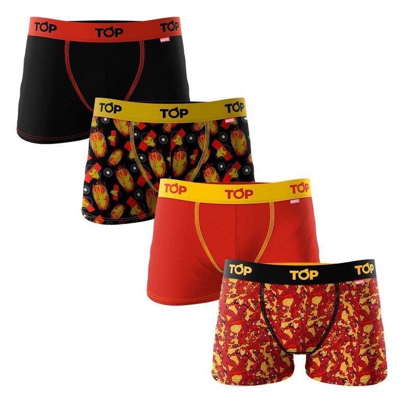 Boxers Niño Algodón Marvel Pack 4 C4-0