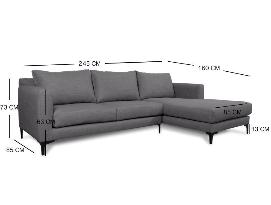 Seccional Kaile Felpa Gris-3
