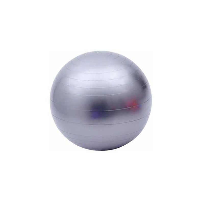 Balon Pelota de Pilates Yoga 75cm Con Inflador Gris-0