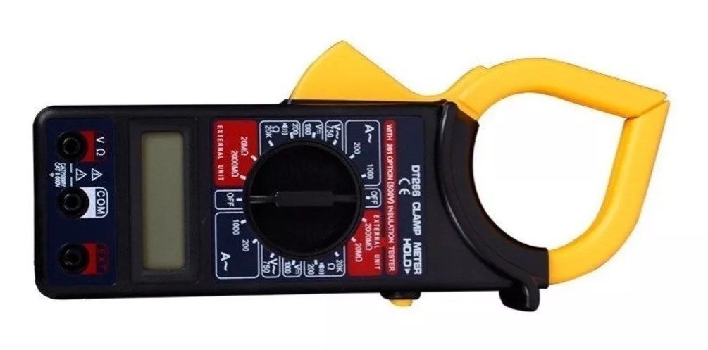 Tester Pinza Multitester Amperímetro Digital Dt266 Medidor-4