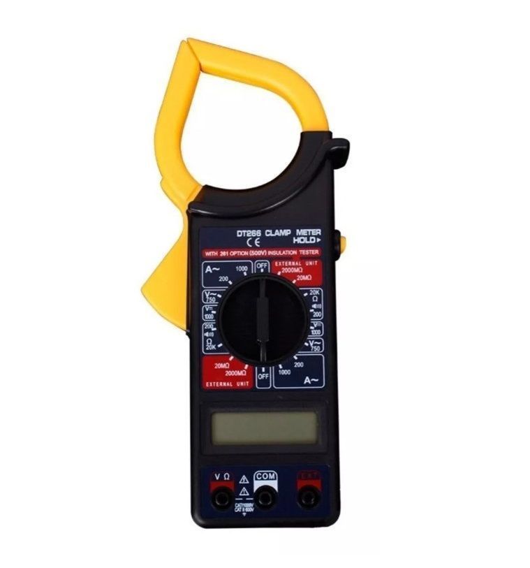 Tester Pinza Multitester Amperímetro Digital Dt266 Medidor-0