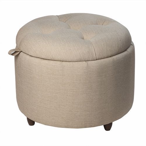 Pouf Baúl Zoe Beige Omega 60x60x50 Cm Máxima Design-0