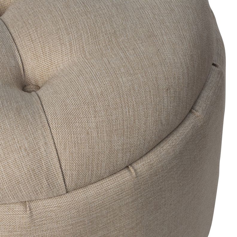 Pouf Baúl Zoe Beige Omega 60x60x50 Cm Máxima Design-2