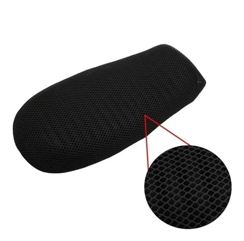 Funda Cubre Asiento Moto Bicimoto Malla Protector Solar (XL)-2