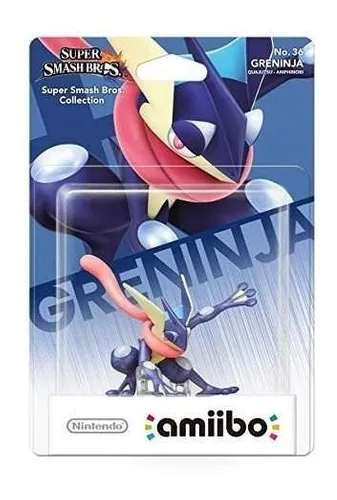 Figura Amiibo Greninja - Colección Super Smash Bros - Sniper-0
