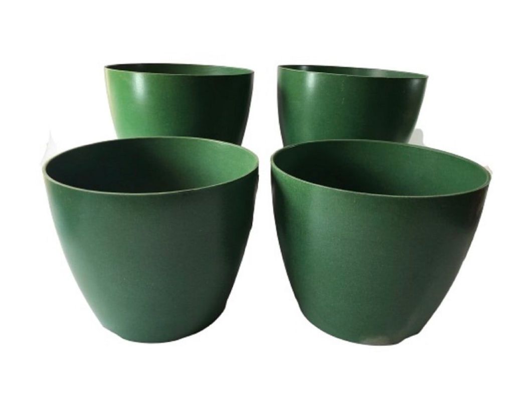 SET 4 MACETAS BIO ACTUAL 4 MUSGO 24X18 Verde Oscuro