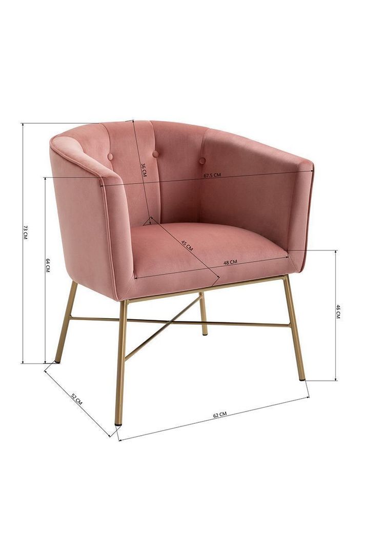 Poltrona Sitial Terciopelo Navona Rosa-2