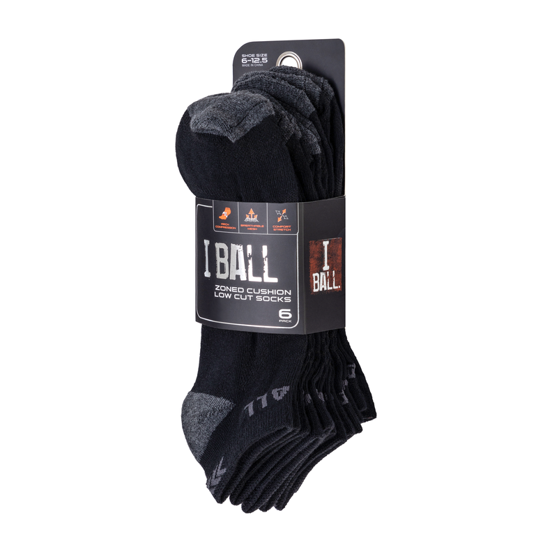 Pack 6 Pares Calcetines Cortos Deportivos I Ball-1
