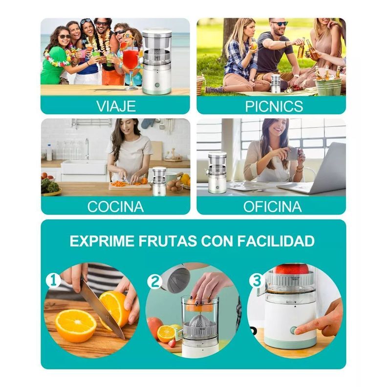 Exprimidor De Fruta Eléctrico Maquina Naranja Extractor Jugo-5