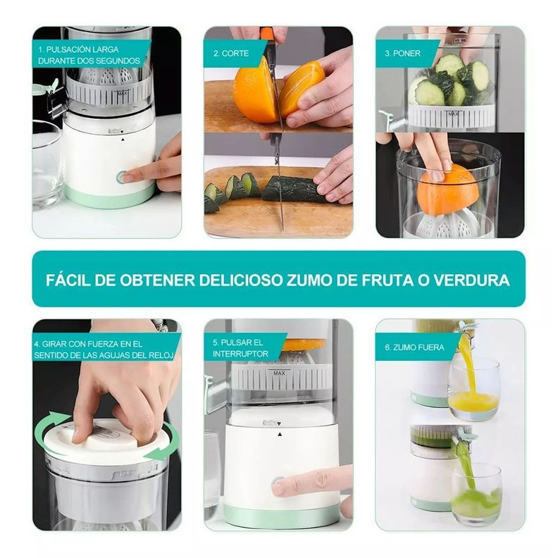 Exprimidor De Fruta Eléctrico Maquina Naranja Extractor Jugo-3