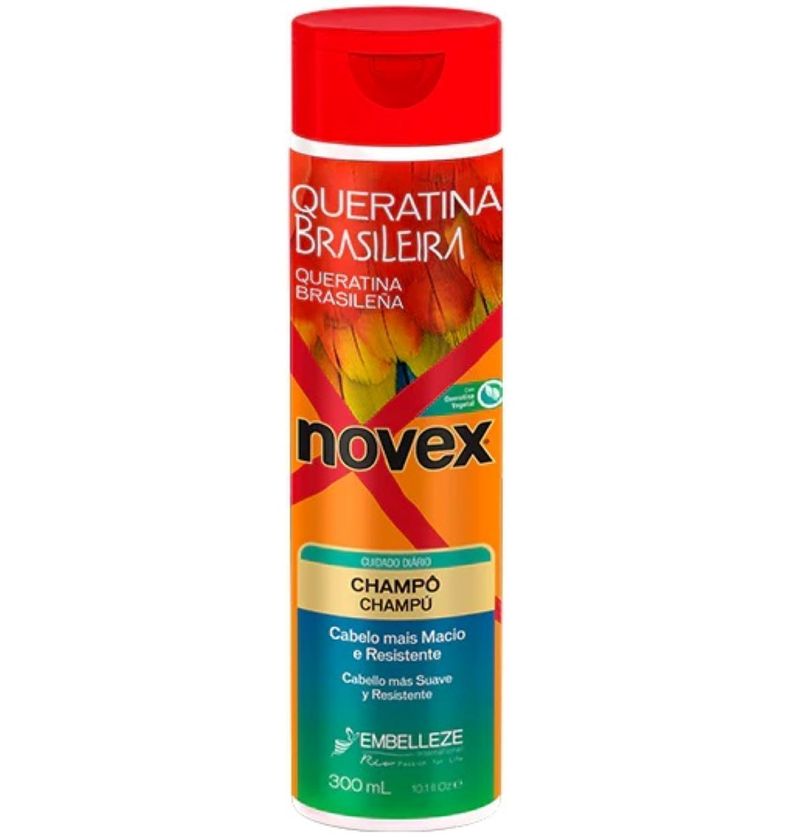 Shampoo Keratina Brasileña 300ml Novex-0