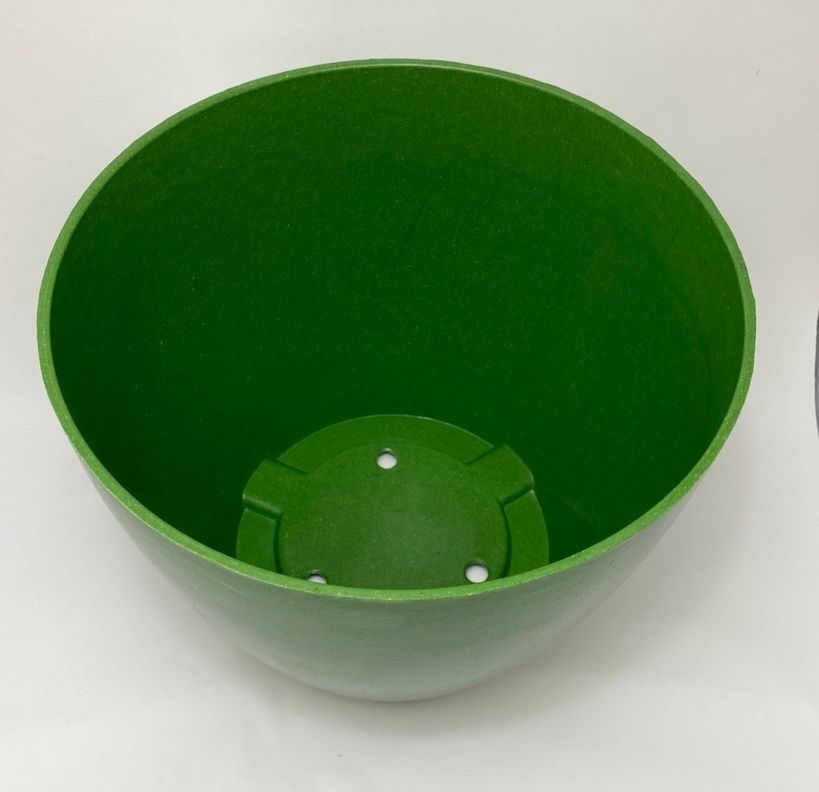 SET 2 MACETA BIO ACTUAL MUSGO 24X18 Verde Oscuro