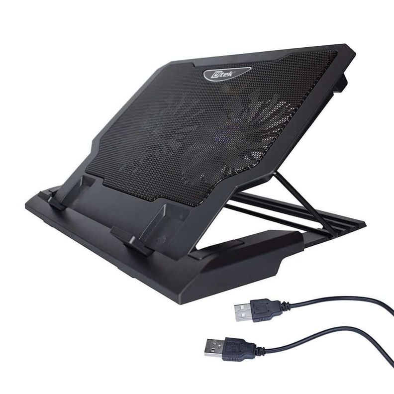 Cooler para Notebook 12 -17″, doble ventilador de 14cm, 4 Niveles, UT-NTC020-2