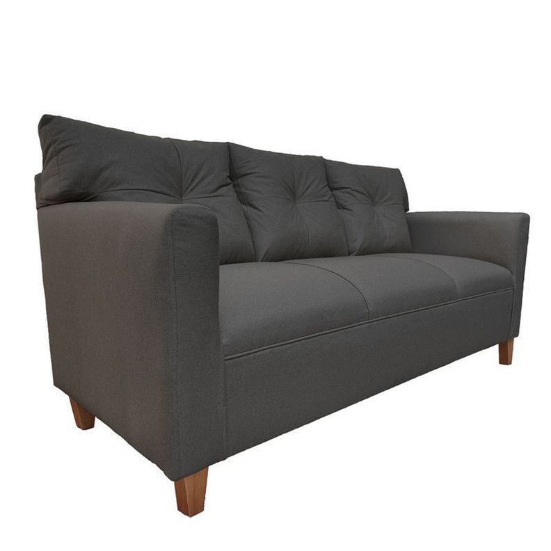 Sofá Mateo Chenille Grafito Pata Madera 3C-2
