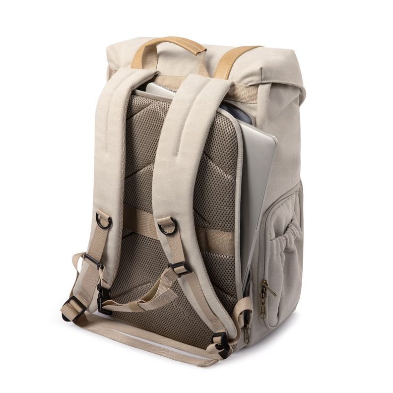 Bagsmart Mochila para camara y notebook de 15" - Beige-3