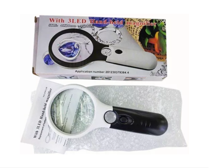 Lupa De Lectura Con Iluminación Led Con Luz Uv-2