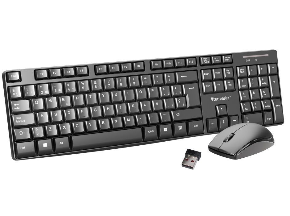 Combo Teclado +  Mouse Inalambrico Tecmaster-0