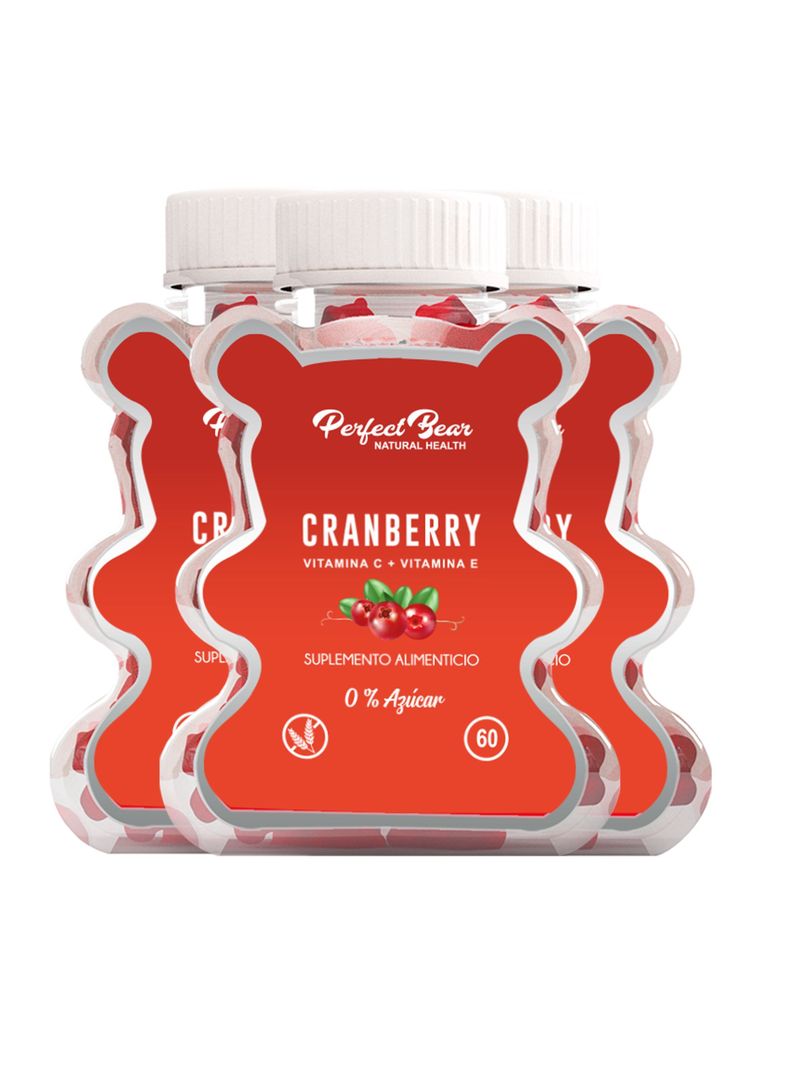 Cranberry Arándanos Rojos Vitamina C Y E ,gomitas 3 Meses-0