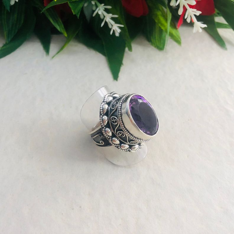 Anillo Amatista en Plata 925-3