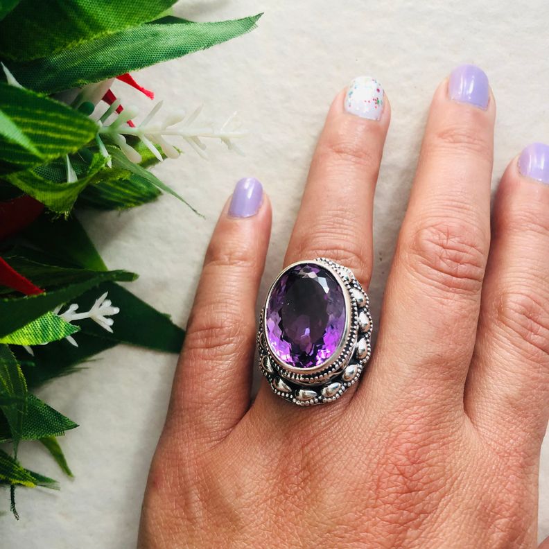 Anillo Amatista en Plata 925-1