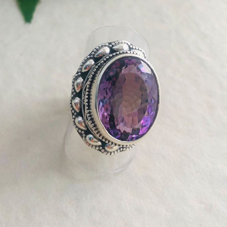 Anillo Amatista en Plata 925-0
